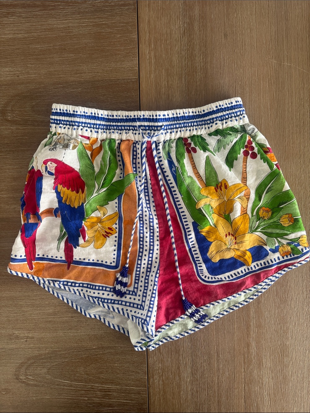 Farm Rio Women’s Tropical Print Elastic Waist Shorts - Multicolor